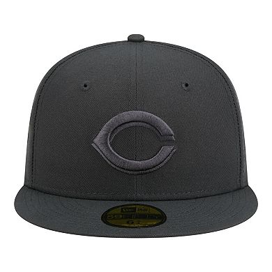 Men's New Era Charcoal Cincinnati Reds Color Pack 59FIFTY Fitted Hat