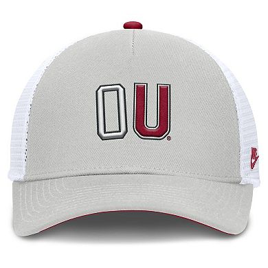 Unisex Nike Gray Oklahoma Sooners 2026 Basketball Refresh 5-Panel Rise Trucker Hat