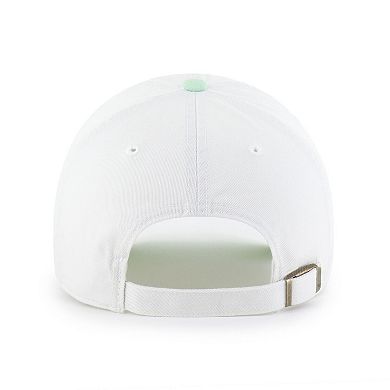 Women's '47 White Seattle Seahawks Gelato Two-Tone Clean Up Adjustable Hat