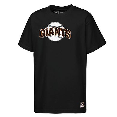 Youth Mitchell & Ness Black San Francisco Giants Cooperstown Concession T-Shirt