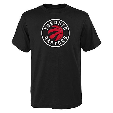 Youth Outerstuff Black Toronto Raptors Primary Logo T-Shirt