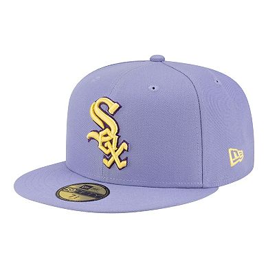 Men's New Era Light Purple Chicago White Sox Lavender Bloom 59FIFTY Fitted Hat