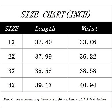 Women's Plus Size High Waisted Midi Skirt Casual Stretchy