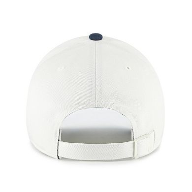 Men's '47 White/Navy Penn State Nittany Lions Contemporary Basics Two Tone Clean Up Adjustable Hat