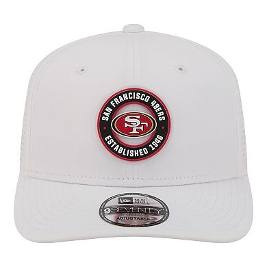 Men's New Era White San Francisco 49ers COOLERA 9SEVENTY Adjustable Hat
