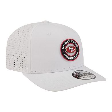 Men's New Era White San Francisco 49ers COOLERA 9SEVENTY Adjustable Hat