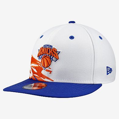 Youth New Era White/Blue New York Knicks Swept 9FIFTY Snapback Hat