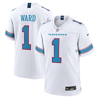 Men's Nike Cameron Ward White Tennessee Titans Game Jersey