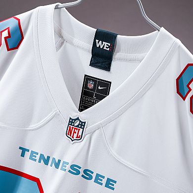 Men's Nike Cameron Ward White Tennessee Titans Game Jersey