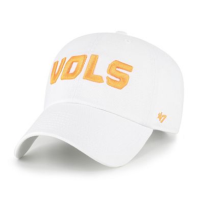 Men's '47 White Tennessee Volunteers Clean Up Adjustable Hat