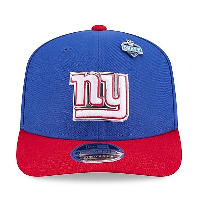 Men's New Era Royal/Red New York Giants 2026 NFL Draft 9SEVENTY Adjustable Hat