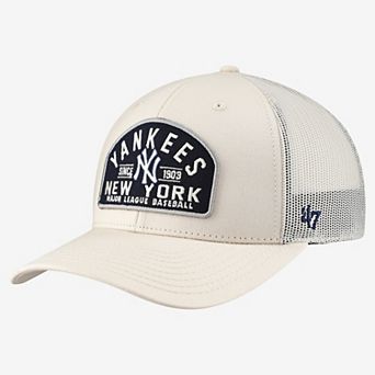 Men's '47 Cream New York Yankees Leland Adjustable Trucker Hat