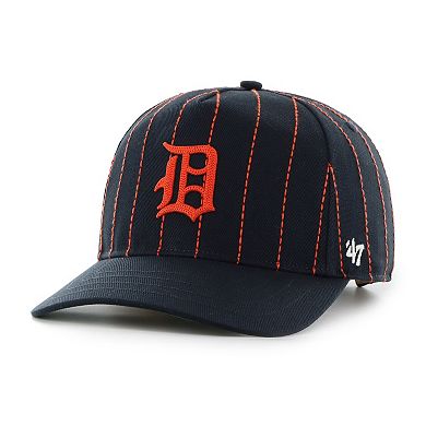 Men's '47 x Rawlings Navy Detroit Tigers Pinstripe Hitch Adjustable Hat