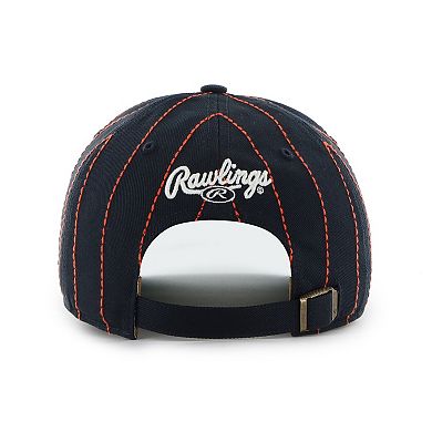 Men's '47 x Rawlings Navy Detroit Tigers Pinstripe Hitch Adjustable Hat