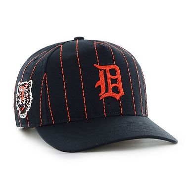 Men's '47 x Rawlings Navy Detroit Tigers Pinstripe Hitch Adjustable Hat