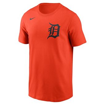 Men's Nike Orange Detroit Tigers Wordmark T-Shirt