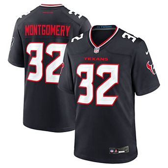Men's Nike David Montgomery Navy Houston Texans Game Jersey