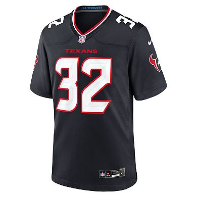 Men's Nike David Montgomery Navy Houston Texans Game Jersey