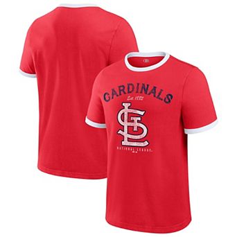Men's Darius Rucker Collection by Fanatics Red St. Louis Cardinals Washed Ringer T-Shirt