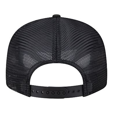 Men's New Era Black Los Angeles Lakers Block Split Panel 9FIFTY Snapback Hat