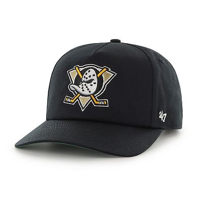 Men's '47 Black Anaheim Ducks Nantasket Captain Adjustable Hat