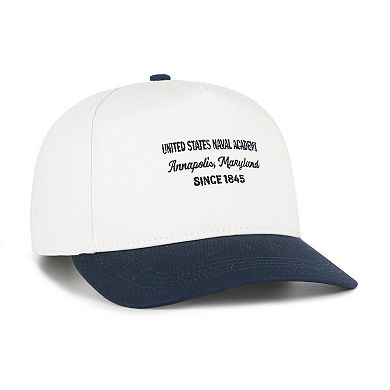 Men's '47 White Navy Midshipmen Contemporary Basics Two-Tone Hitch Adjustable Hat