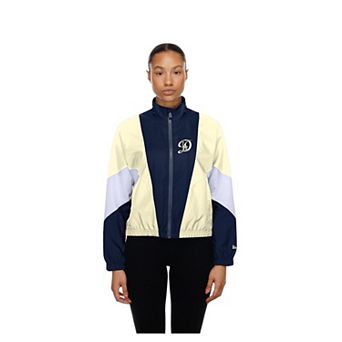 Women's New Era Navy/Cream Los Angeles Dodgers Leisure City Connect Full-Zip Windbreaker
