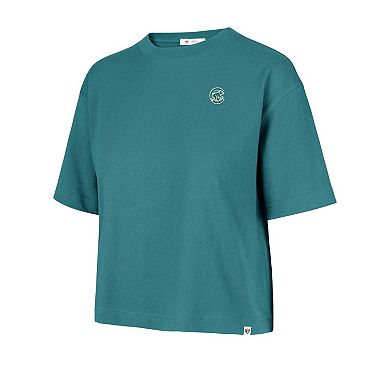 Women's '47 Teal Chicago Cubs Contemporary Basics Leon City T-Shirt