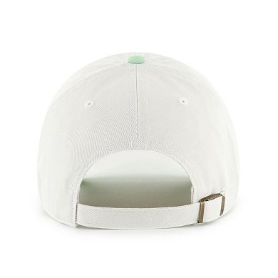 Women's '47 White/Green Boston Red Sox Gelato Two-Tone Clean Up Adjustable Hat