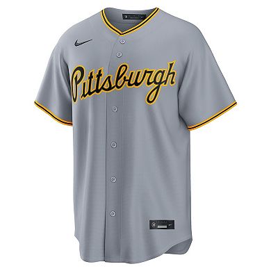 Men's Nike Paul Skenes Gray Pittsburgh Pirates Road Replica Jersey