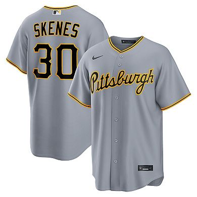 Men's Nike Paul Skenes Gray Pittsburgh Pirates Road Replica Jersey