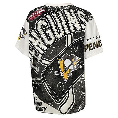 Youth Outerstuff Cream Pittsburgh Penguins Top Player T-Shirt