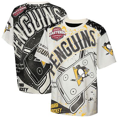 Youth Outerstuff Cream Pittsburgh Penguins Top Player T-Shirt