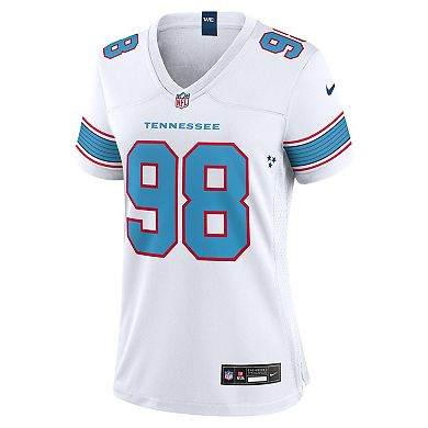 Women's Nike Jeffery Simmons White Tennessee Titans Game Jersey