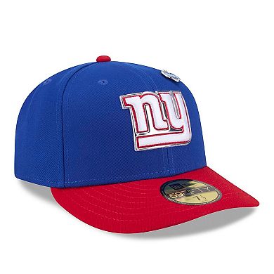 Men's New Era Royal/Red New York Giants 2026 NFL Draft Pre-Curved 59FIFTY Fitted Hat