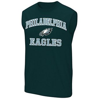 Men's Fanatics Midnight Green Philadelphia Eagles Big & Tall Hart & Soul Muscle Tank Top