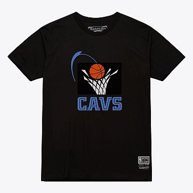 Unisex Mitchell & Ness Black Cleveland Cavaliers Hardwood Classics Arch T-Shirt