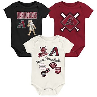 Infant Outerstuff Arizona Diamondbacks Home Plate 3 pc Bodysuit Set