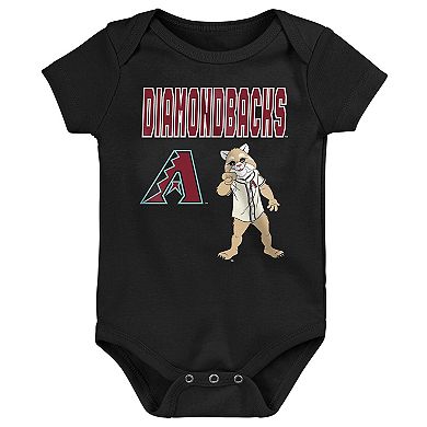 Infant Outerstuff Arizona Diamondbacks Home Plate 3-Piece Bodysuit Set