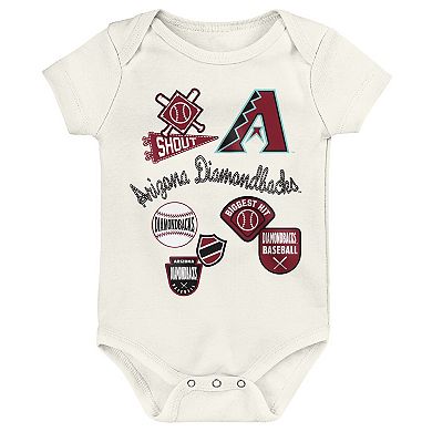 Infant Outerstuff Arizona Diamondbacks Home Plate 3-Piece Bodysuit Set