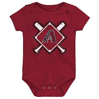 Infant Outerstuff Arizona Diamondbacks Home Plate 3-Piece Bodysuit Set