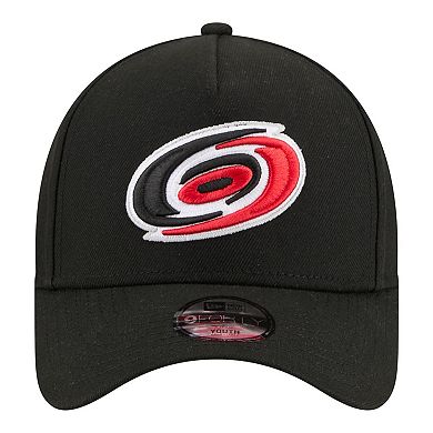 Youth New Era Black Carolina Hurricanes 9FORTY A-Frame Adjustable Hat