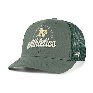 Men's '47 Green Athletics Pitstop Trucker Adjustable Hat