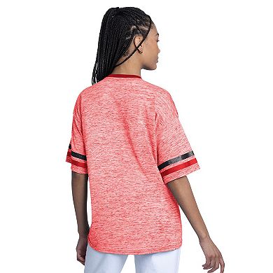 Women's G-III 4Her by Carl Banks Red Cincinnati Reds Off-Season Oversized Top