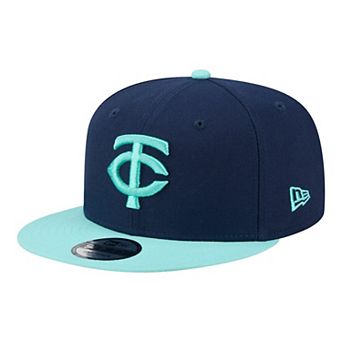 Men's New Era Navy/Turquoise Minnesota Twins Two-Tone Color Pack 9FIFTY Snapback Hat