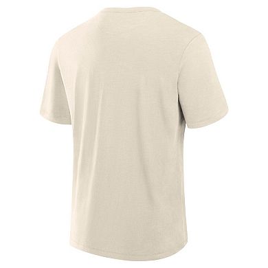Men's Profile Cream Los Angeles Dodgers Big & Tall Screen Print T-Shirt