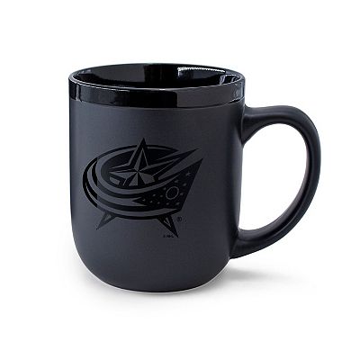 WinCraft Columbus Blue Jackets 17oz. Black Tonal Ceramic Mug