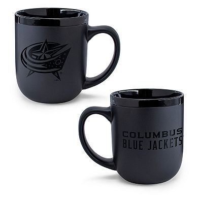 WinCraft Columbus Blue Jackets 17oz. Black Tonal Ceramic Mug