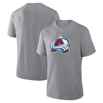 Men's Fanatics Heather Gray Colorado Avalanche Elevated Tri-Blend T-Shirt