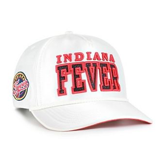 Unisex '47 White Indiana Fever Outspoken Satin Glitter Hitch Adjustable Hat